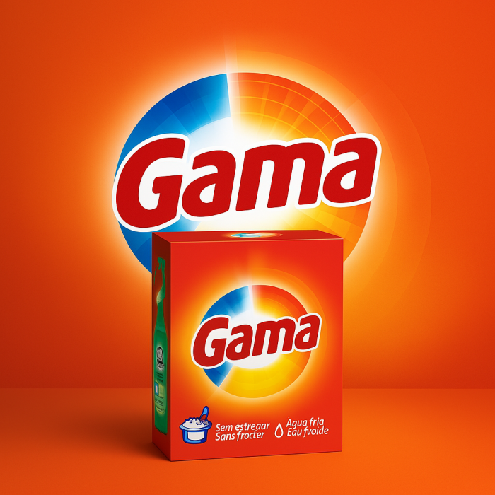 Стиральный порошок Gama для ручной стирки, 510 г ( 9 стирок) - 